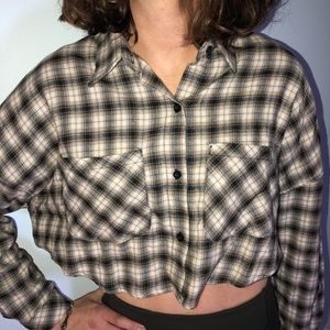 UNIF X URBAN OUTFITTERS cropped flannel